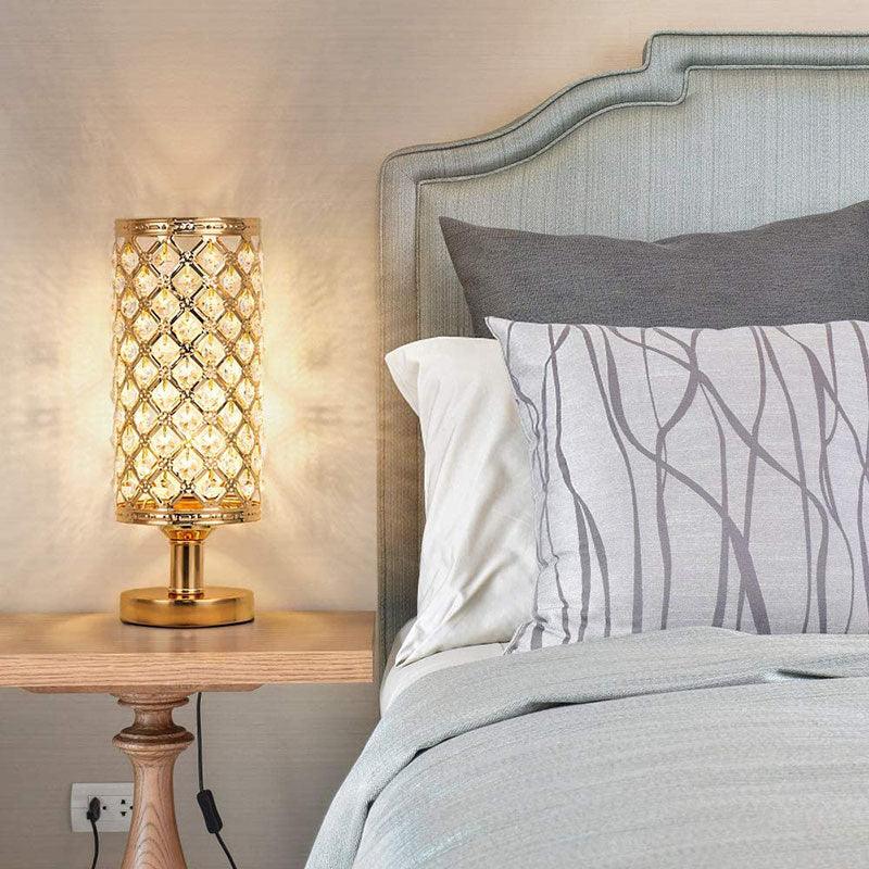 Neue moderne Kristall-Tischlampe für Schlafzimmer und Wohnzimmer