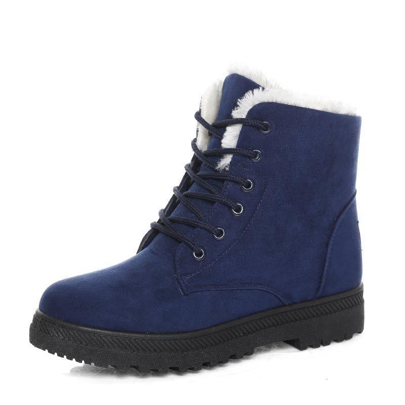 Luxuriöse Winter Schneestiefel für Damen - Warm mit Kunstfell gefüttert