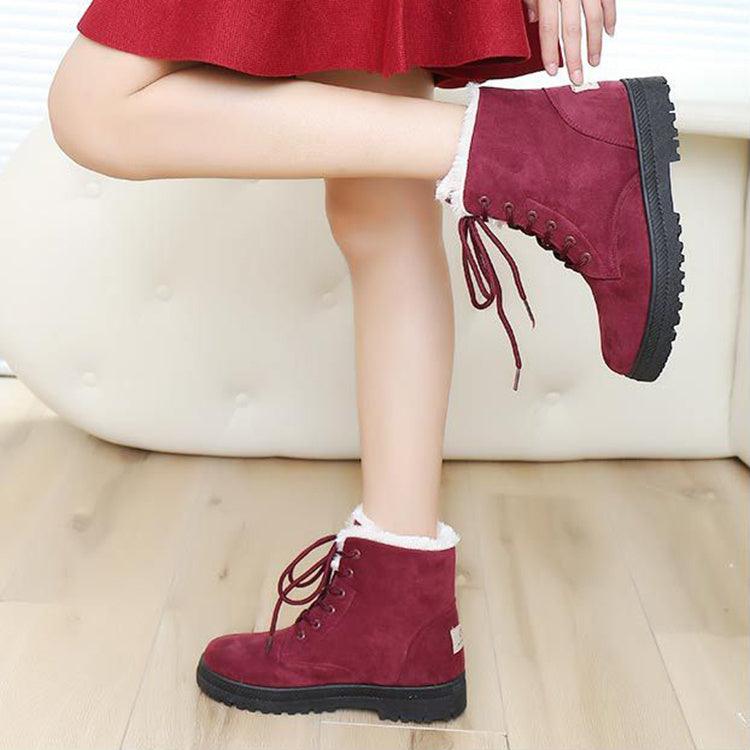 Luxuriöse Winter Schneestiefel für Damen - Warm mit Kunstfell gefüttert