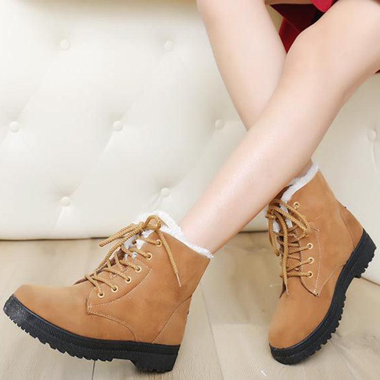 Luxuriöse Winter Schneestiefel für Damen - Warm mit Kunstfell gefüttert