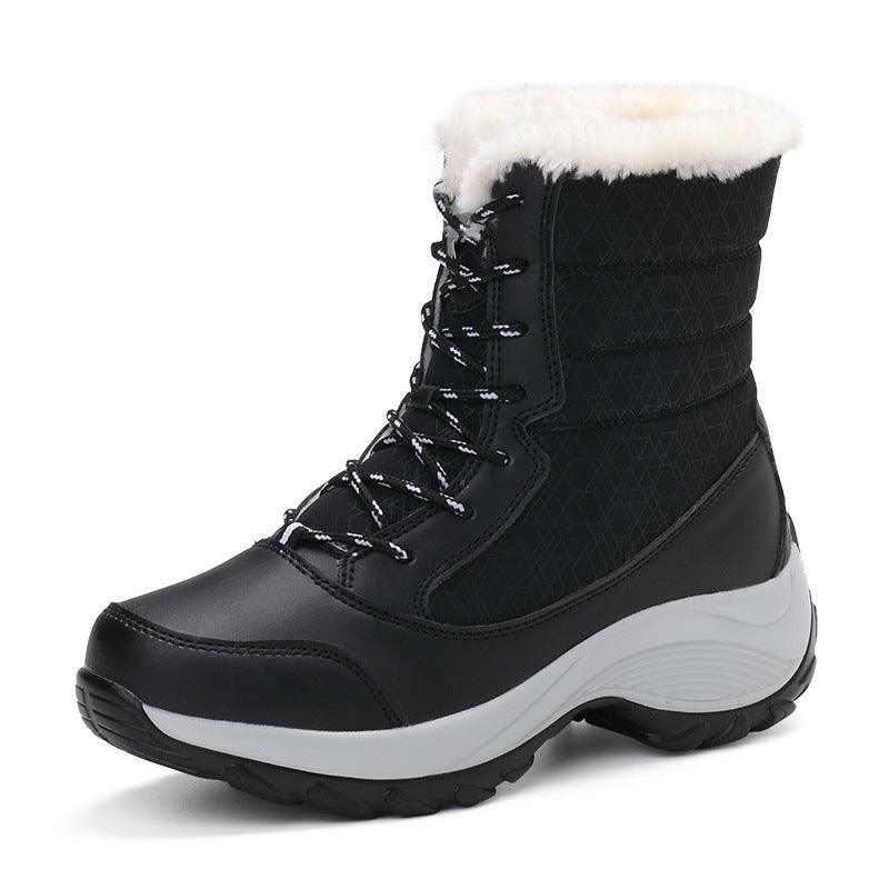 Wasserdichte Damen Winterstiefel - Snow Boots mit Fleece-Futter und rutschfester Sohle