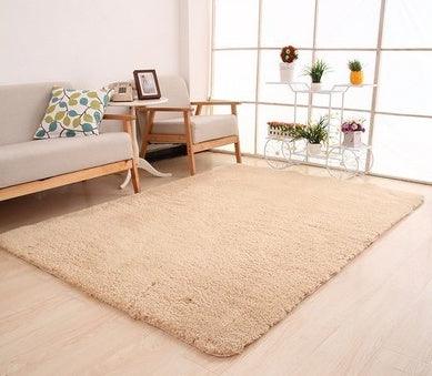 Weißes Plüsch Teppich Luxus für Zuhause