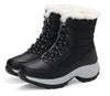Wasserdichte Damen Winterstiefel - Snow Boots mit Fleece-Futter und rutschfester Sohle
