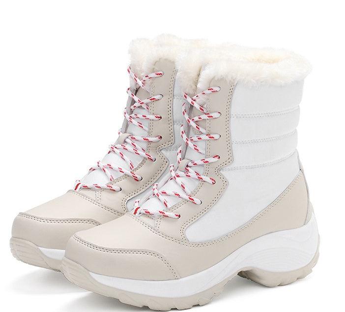 Wasserdichte Damen Winterstiefel - Snow Boots mit Fleece-Futter und rutschfester Sohle