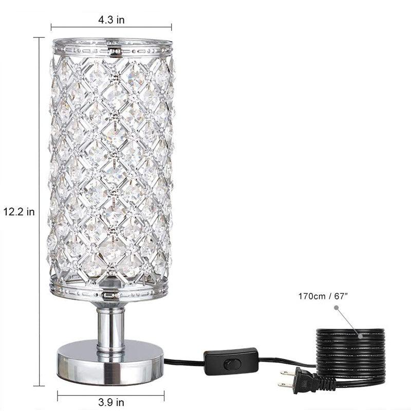 Neue moderne Kristall-Tischlampe für Schlafzimmer und Wohnzimmer