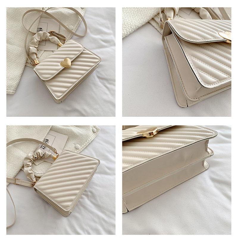 Quadratisch Klassisch Schultertasche