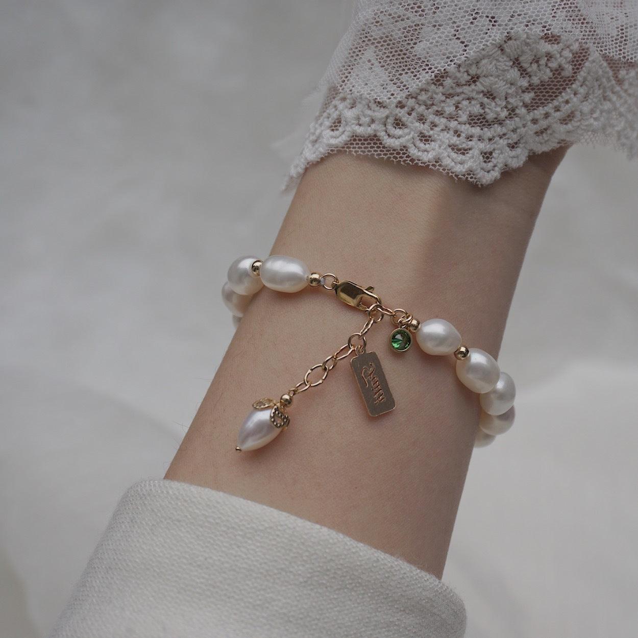 Zirkonia Perlen Armband
