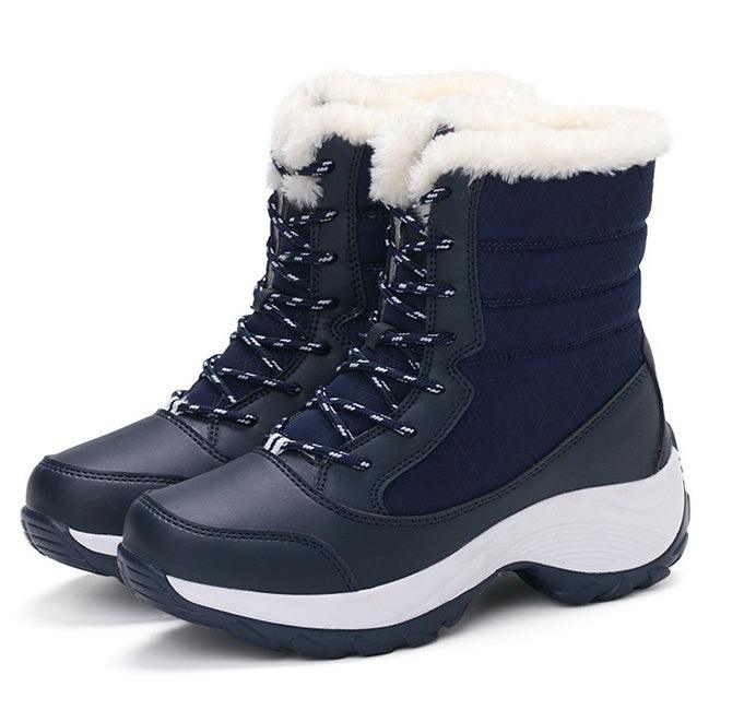 Wasserdichte Damen Winterstiefel - Snow Boots mit Fleece-Futter und rutschfester Sohle