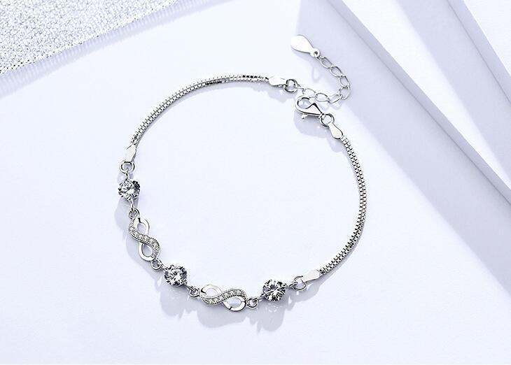 Silber Diamant Armband