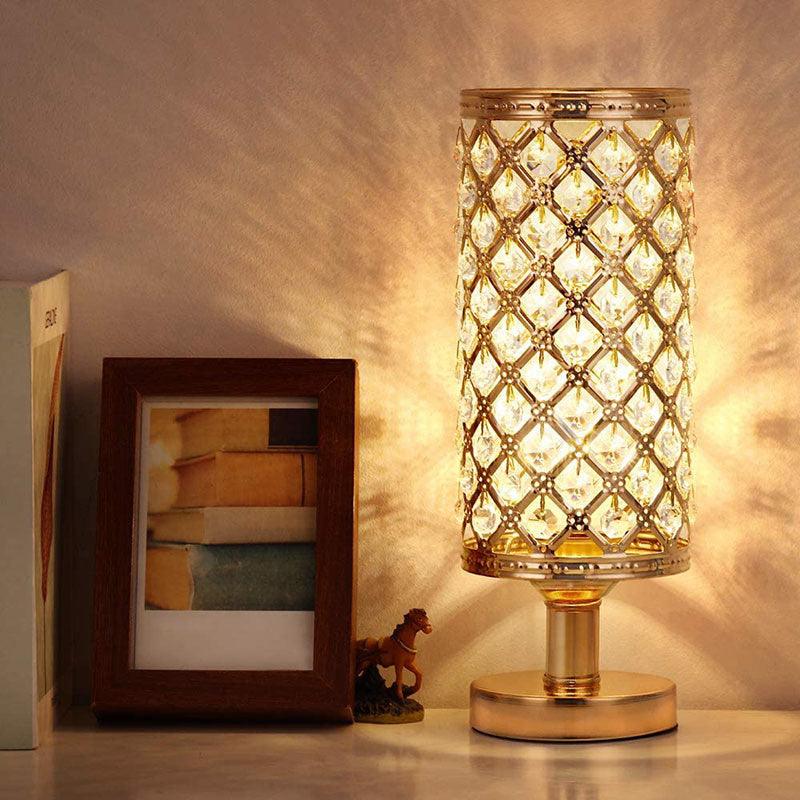 Neue moderne Kristall-Tischlampe für Schlafzimmer und Wohnzimmer