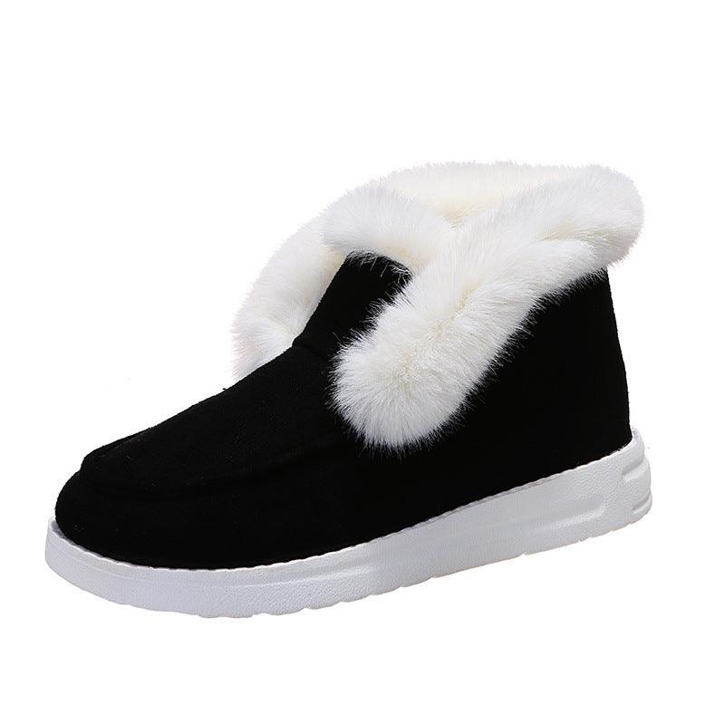 Luxuriöse Wildleder Winterstiefel für Frauen - Plüschfutter, Stilvolles Design