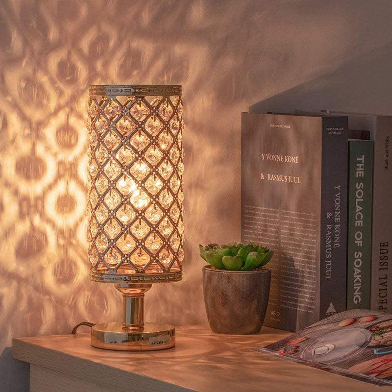 Neue moderne Kristall-Tischlampe für Schlafzimmer und Wohnzimmer