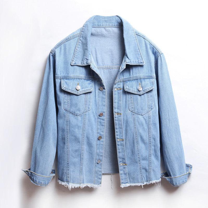 Denim Frayed Short Jacket - Moderner Trend mit Komfort