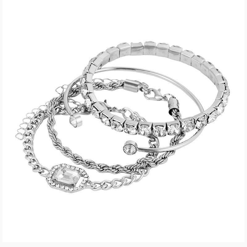 Boho Kristall Armband Set