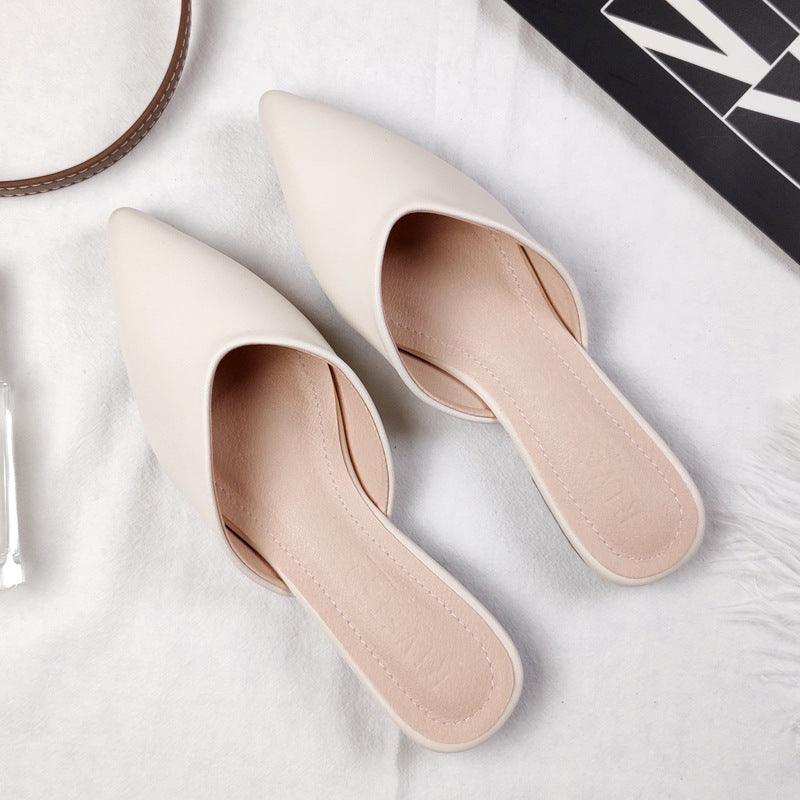 Geschlossene Spitze Halbsandalen Damen - Bequeme Flats für den Outdoor-Stil