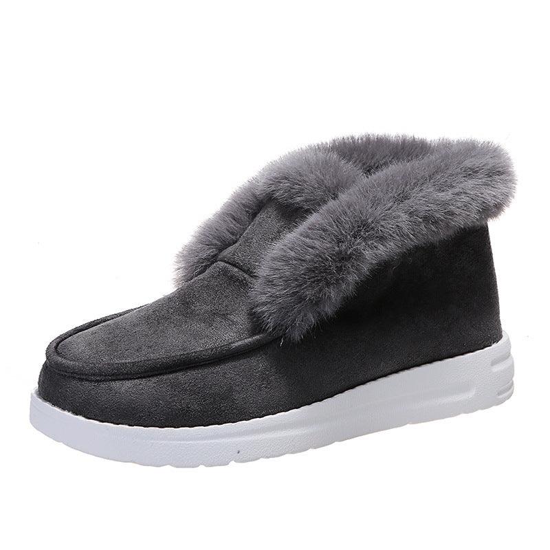 Luxuriöse Wildleder Winterstiefel für Frauen - Plüschfutter, Stilvolles Design