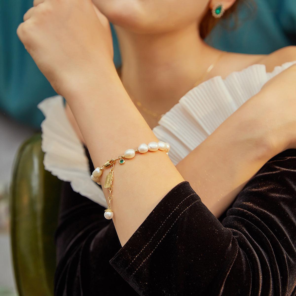 Zirkonia Perlen Armband