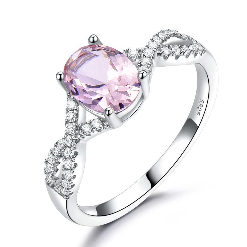 Oval Morganit Ring