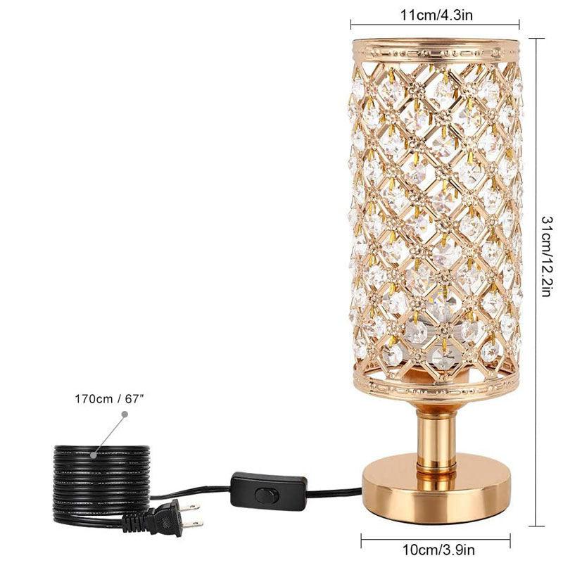 Neue moderne Kristall-Tischlampe für Schlafzimmer und Wohnzimmer