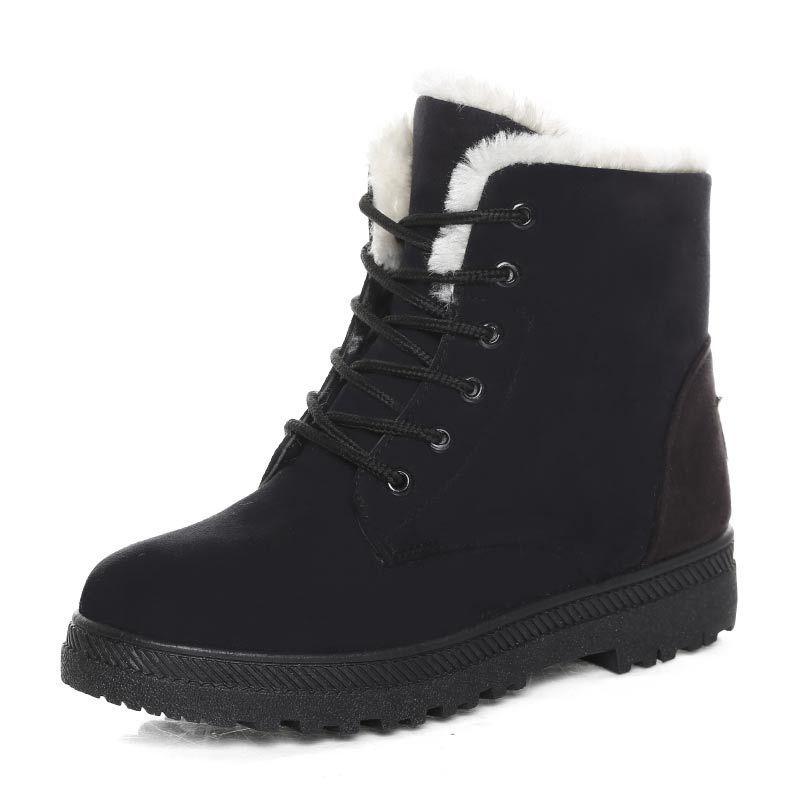 Luxuriöse Winter Schneestiefel für Damen - Warm mit Kunstfell gefüttert